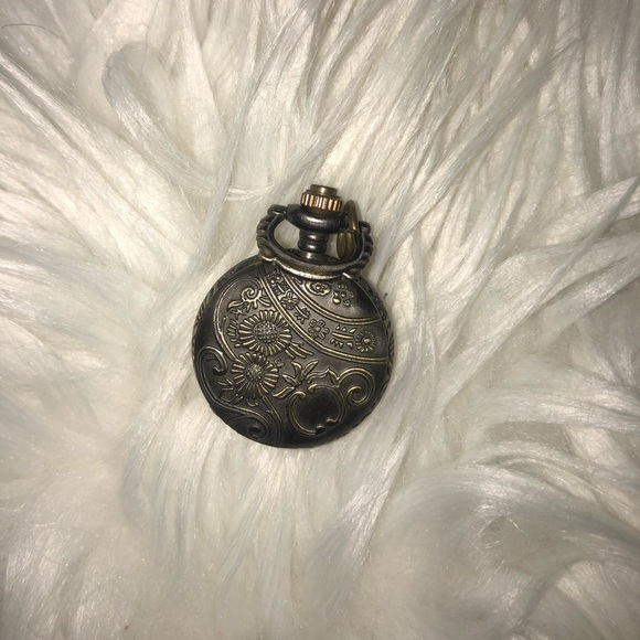 SOLD - Faux Clock Face Pendant - Picture 2 of 2